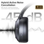 Bluetooth Noise Cancelling Headphones with 120H Playtime