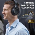 Bluetooth Noise Cancelling Headphones with 120H Playtime