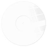 Menesia White Acrylic Turntable Slipmat for Records
