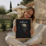 Deftones Skull Rose Wall Art Print 8x10