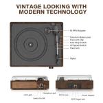 Bluetooth Vintage Vinyl Player with Stereo Speakers