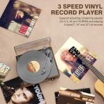 Bluetooth Vintage Vinyl Player with Stereo Speakers