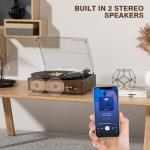 Bluetooth Vintage Vinyl Player with Stereo Speakers