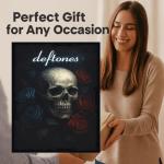 Deftones Skull Rose Wall Art Print 8x10