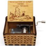 Ukebobo Wooden Music Box - The Pooh Saying Gift, Merry Christmas & New Year's Gift - 1 Set