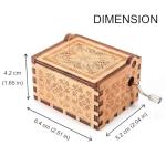 Ukebobo Wooden Music Box - The Pooh Saying Gift, Merry Christmas & New Year's Gift - 1 Set