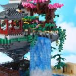 Yushinv Cherry Blossom Tree Building Set with Gift Box, Original Music Cherry Blossom Tree House(Type :Symphony), Japanese Sakura Tree House Lights Building Kit3320 Pcs, Cherry Bonsai Building Set.