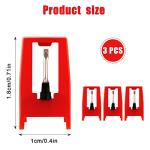 3-Pack Long-Lasting Turntable Replacement Needles