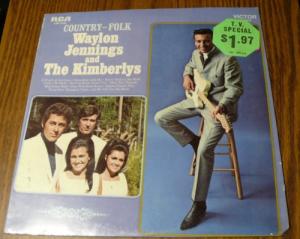WAYLON JENNINGS & THE KIMBERLYS - country-folk RCA 4180 (LP vinyl record)