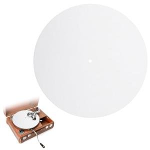 12-inch White Felt Turntable Slipmat for Vinyl