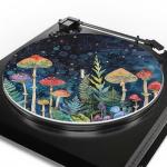 Colorful Mushroom Star Sky Turntable Slip Mat