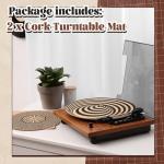 Briwooody Cork Turntable Mats for Vinyl Records