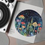 Colorful Mushroom Star Sky Turntable Slip Mat