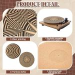 Briwooody Cork Turntable Mats for Vinyl Records