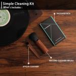 MOPIANO Vinyl Record Cleaner Kit,Vinyl Record Brush & Turntable Stylus Brush for LP CD Albums Anti Static Dust Cleaning,Vinyl Accessories.
