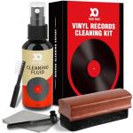 Vinyl Record Cleaner Kit - 6-in-1 Vinyl Records Cleaning Kit Includes Soft Velvet Record Brush, Cleaning Liquid, Stylus Brush, Cleaning Brush, Cleaning Cloth and Storage Bag