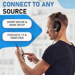 Philips Open Back Wired Headphones - Cushioned Over Ear Headphones with Adjustable Headband for Ultimate Comfort and Superior Sound Quality, Plugs into TV, Stereo or PC, Ideal for Podcasts or Music