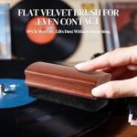 Vinyl Record Cleaner Kit - 6-in-1 Vinyl Records Cleaning Kit Includes Soft Velvet Record Brush, Cleaning Liquid, Stylus Brush, Cleaning Brush, Cleaning Cloth and Storage Bag