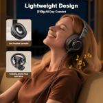 New Bee Wired Over Ear Headphones, Studio Headphones with 50mm Drivers and 6.35mm & 3.5mm Jack DJ Headphones for Studio Monitor & Mixing DJ Guitar AMP Podcast Piano Keyboard