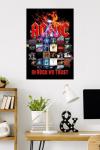AC/DC - In Rock We Trust Collage Wall Poster, 34L" x 22.4W", Unframed Version