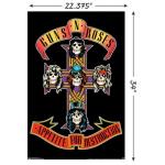 Trends International Guns N' Roses - Cross Wall Poster, 22.375" x 34", Unframed Version