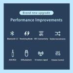 Bluetooth 5.3 Audio Receiver Wireless RCA Bluetooth Adapter for Stereo Wireless Audio Receiver/USB Flash Drive/NFC One-Touch Connection for Car Speakers and Headphones