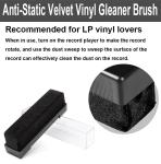 Premium Vinyl Record Cleaner Kit - Vinyl Records Cleaning Kit for Records Albums-Includes Soft Velvet Record Brush, Cleaning, Stylus Brush, Brush for Velvet