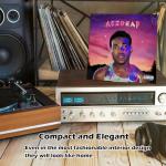 AAiphuwew 6 Pack Vinyl Record Stand Display, Clear Acrylic Tabletop Album Now Playing Holder, Album Record Holder LP Vinyl Record Storage Display Stand