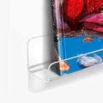 upsimples 18 Pack Vinyl Record Wall Mount Shelves, 12" Vinyl Holder for Album Record Storage & Display, Clear Acrylic Floating Shelves for Wall Decor, Kids Bookshelf, Magazine Rack, Picture Ledge