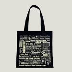 HumminGuru Vinyl Record Bag - Heavy-Duty Cotton Canvas Tote Bag, Large Capacity Holds 30+ LP Albums & 15” Laptop & Books - Durable Lightweight Carrier for Music Lovers & Collectors for Vinyl Shopping