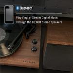 Crosley C62C Turntable HiFi System Record Player with Speakers, Adjustable Tonearm, Moving Magnet Cartridge, Bluetooth Receiver, 40W Per Channel, and Anti-Skate, Walnut