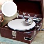 12-inch White Felt Turntable Slipmat for Vinyl