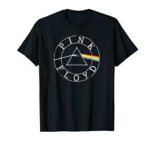 Official Pink Floyd Prism Circle Logo Rock Band Music Retro T-Shirt