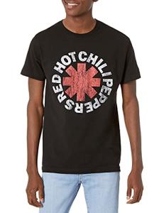 Red Hot Chili Peppers Classic Asterisk T-Shirt Black, MD