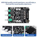 ARRAROWN ZK-1002T PRO 2.0 Channel Bluetooth 5.0 Amplifier Board 200W HiFi Subwoofer Audio AMP with Treble and Bass, BT USB and AUX Inputs, DC 12-24V 2.0 Channel Stereo AMP Module for DIY Speakers