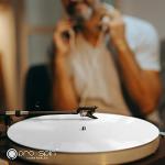 Pro Spin White Acrylic Turntable Mat for Vinyl