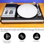 12-inch White Felt Turntable Slipmat for Vinyl