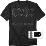 ACDC Back in Black Logo T-Shirt & Stickers