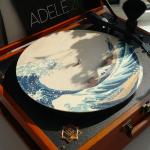 Menesia 12-Inch Vinyl Turntable Slipmat - Great Wave