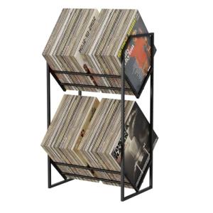 PAPAGIFTREE 2-Tier Vinyl Record Storage Rack