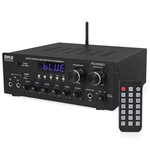Pyle Bluetooth Karaoke Amplifier with Dual Mic Inputs