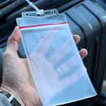 Extra Large Clear Luggage Tags - 5 Pack