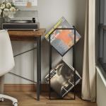 PAPAGIFTREE 2-Tier Vinyl Record Storage Rack