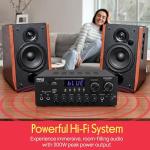 Pyle Bluetooth Karaoke Amplifier with Dual Mic Inputs