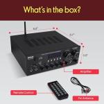 Pyle Bluetooth Karaoke Amplifier with Dual Mic Inputs