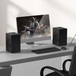 Elimavi 30W Powered Bookshelf Speakers for Vinyl