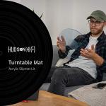 Hudson HiFi Blue Acrylic Turntable Mat 11.75”
