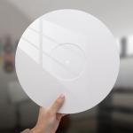 White Acrylic 12" Turntable Slipmat for Vinyl