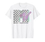 MTV Retro Checkered Logo Short Sleeve Tee
