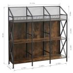 Wooden 9-Grid Vinyl Record Storage Rack